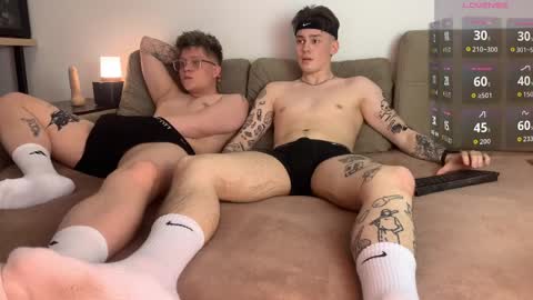 Snapshot of twoguyspleasure chatting on 04/05/26, 03:20 Noah blonde and Josh dark hair Nike guy online show from 04/05/26, 03:20
