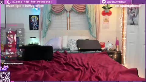 Snapshot of v3n0mb1t3z chatting on 10/10/25, 04:11 kermit online show from 10/10/25, 04:11