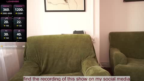 Snapshot of venus_in_jeans chatting on 10/30/25, 11:22 Bella online show from 10/30/25, 11:22