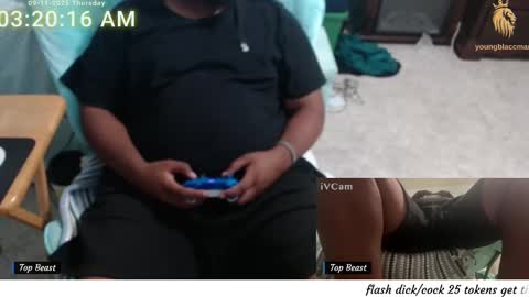 younblaccman6969 online show from 09/11/25, 07:19