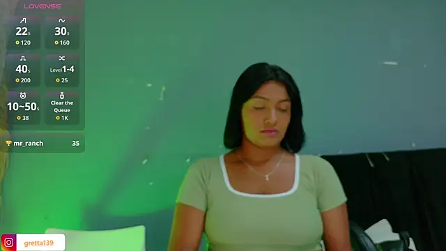 Snapshot of _Gretta chatting on 10/01/25, 07:20 Gretta online show from 10/01/25, 07:20