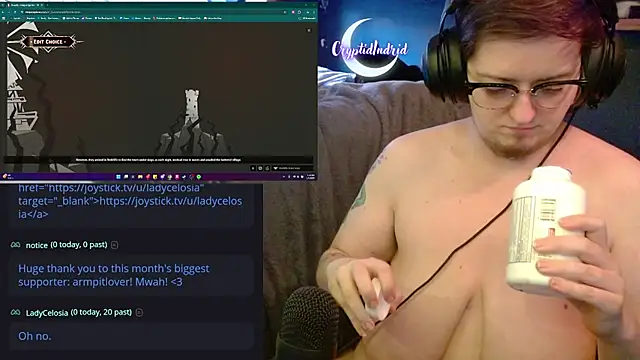 Snapshot of CryptidIndrid chatting on 01/01/25, 10:24 CryptidIndrid online show from 01/01/25, 10:24
