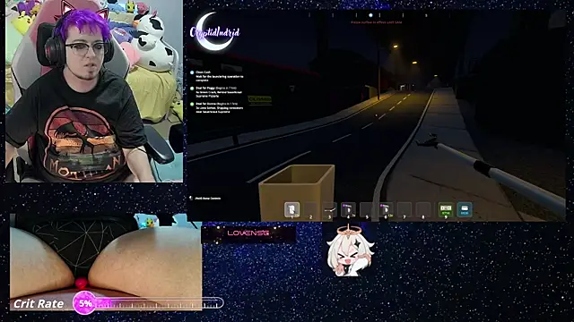 Snapshot of CryptidIndrid chatting on 09/14/25, 12:54 CryptidIndrid online show from 09/14/25, 12:54