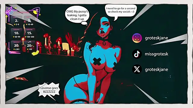 GroteskJane online show from 05/25/26, 06:03