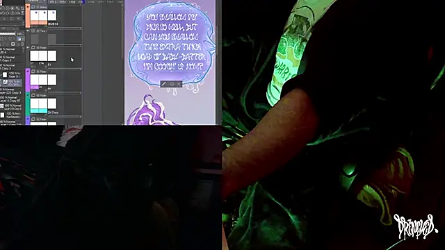 Snapshot of DrenchedArt chatting on 10/15/25, 04:45 DrenchedArt online show from 10/15/25, 04:45