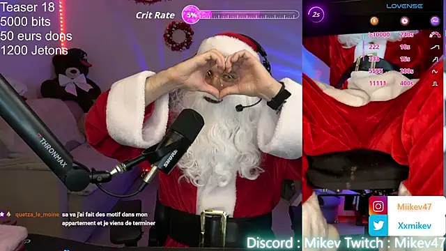 Snapshot of Mikev chatting on 12/22/25, 07:11 Mikev online show from 12/22/25, 07:11