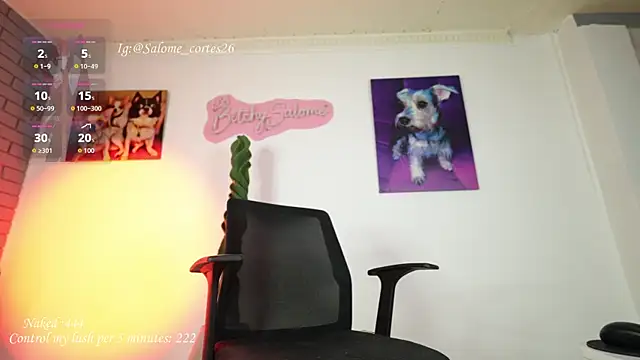 Snapshot of salome_cortes26 chatting on 06/18/26, 10:25 salome cortes26 online show from 06/18/26, 10:25