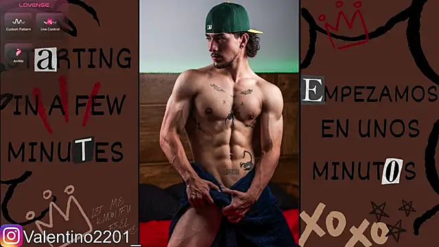 Snapshot of Valentino_Xander chatting on 07/19/26, 12:58 Valentino Xander online show from 07/19/26, 12:58