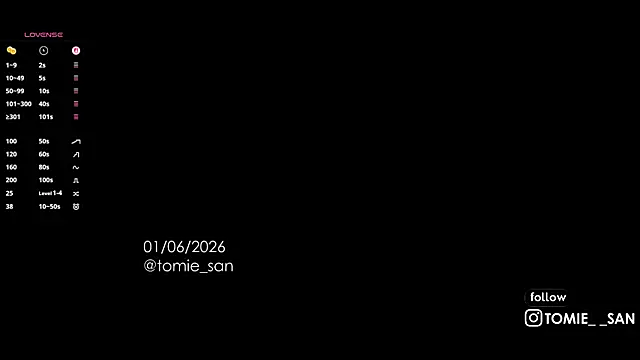 tomie san online show from 06/01/26, 10:50