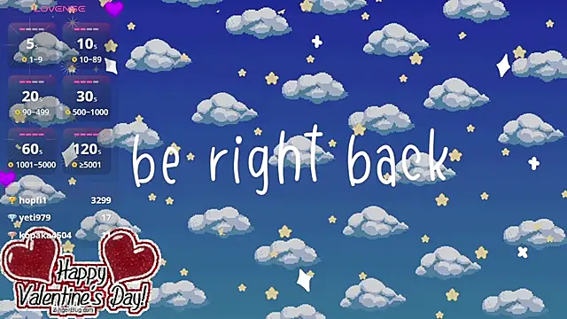 Snapshot of KimiStar chatting on 02/14/25, 09:53 KimiStar online show from 02/14/25, 09:53