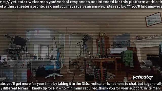 Snapshot of yetieater chatting on 05/22/26, 06:13 yetieater online show from 05/22/26, 06:13