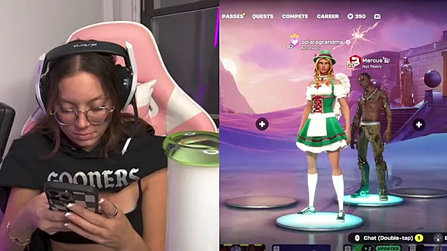 SpaceCowWhore online show from 10/10/25, 04:33