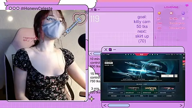 HoneyyCeleste online show from 05/18/26, 12:33