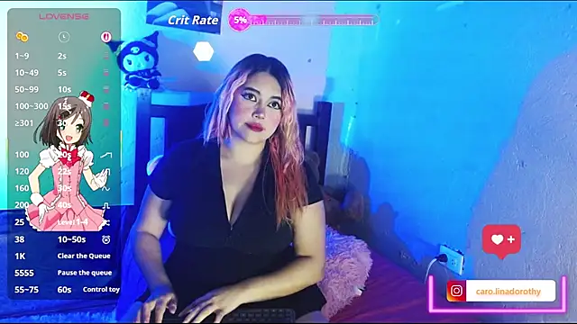 Snapshot of caro_lina20 chatting on 10/19/25, 07:09 caro lina20 online show from 10/19/25, 07:09