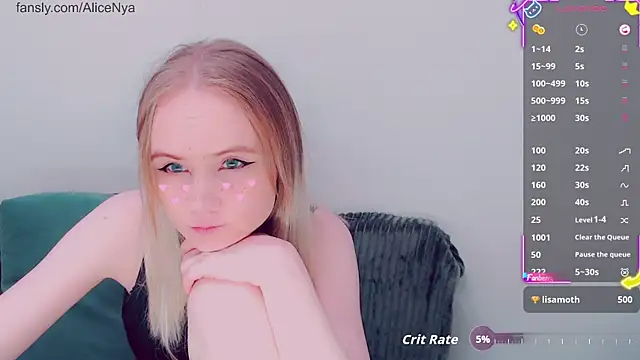 AliceNya cute online show from 11/27/25, 02:57