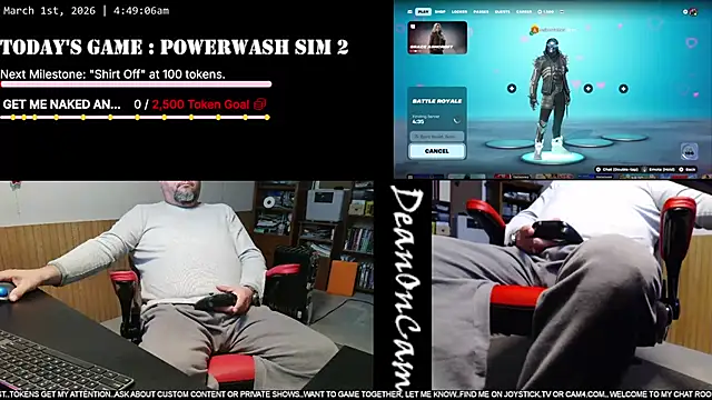 Snapshot of DeanonCam chatting on 03/01/26, 10:50 DeanonCam online show from 03/01/26, 10:50