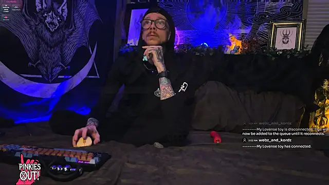 webzandkordz online show from 07/26/26, 09:05