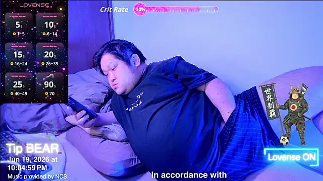 ChubbyBEAR039 online show from 06/19/26, 01:04