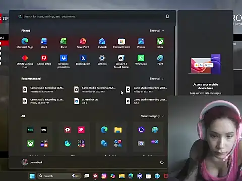 Jenna Beck online show from 07/13/26, 01:41