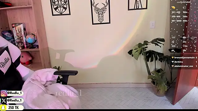 Snapshot of Redlu_1 chatting on 02/14/25, 02:44 Redlu 1 online show from 02/14/25, 02:44